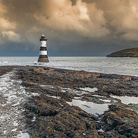 Buy canvas prints of Stormy skies at Penmon Point Anglesey by Jonathon barnett