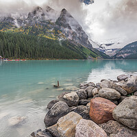 Buy canvas prints of Lake Louise reflections by Jonathon barnett