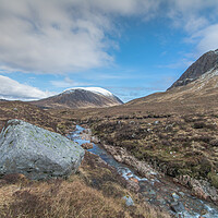 Buy canvas prints of Glen Etive Highlands of Scotland by Jonathon barnett