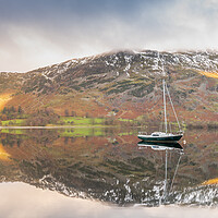 Buy canvas prints of Ullswater reflections Lake District by Jonathon barnett