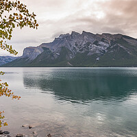 Buy canvas prints of Changing colours at Lake Minnewanka, Canada by Jonathon barnett