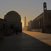 Buy canvas prints of  Khiva before the merchants came by Sharon Cain
