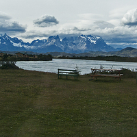 Buy canvas prints of  Picnic in Patagonia by Sharon Cain