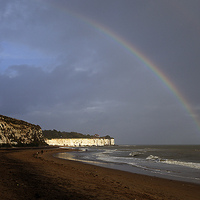 Buy canvas prints of  Broadstairs over the Rainbows by Sharon Cain