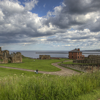 Buy canvas prints of  Tynemouth Priory by Sharon Cain