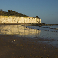 Buy canvas prints of  Broadstairs at low tide by Sharon Cain