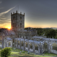 Buy canvas prints of  St David's Sunset by Sharon Cain