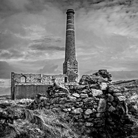 Buy canvas prints of  Cornish Tin Mine by John Wilcox