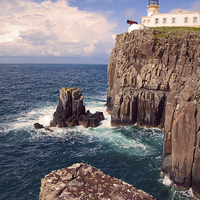 Buy canvas prints of  Neist Point Lighthouse  by Charles Watson