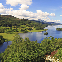 Buy canvas prints of  Queens View -  Pitlochry by Charles Watson