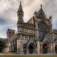 Buy canvas prints of St Albans Cathedral by Richard Wilson