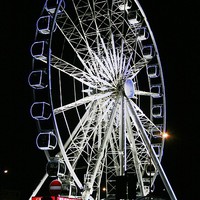 Buy canvas prints of  Big Wheel at Night by Neil Smith