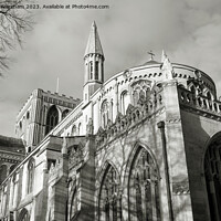 Buy canvas prints of Peterborough Cathedral by Richard Wareham