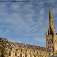 Buy canvas prints of Norwich Cathedral. by Richard Wareham