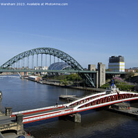 Buy canvas prints of Bridges over the Tyne by Richard Wareham