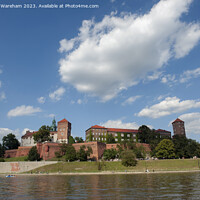 Buy canvas prints of Krakow Poland Wawel castle on the Wisla River. by Richard Wareham