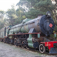 Buy canvas prints of Mikado type Steam Locomotive by Richard Wareham
