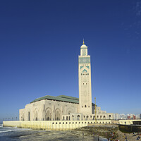 Buy canvas prints of Hassan II Mosque by Richard Wareham