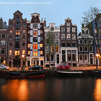 Buy canvas prints of Canal Houses on the Herengracht by Richard Wareham