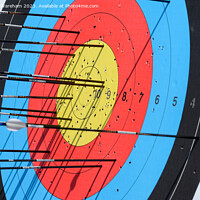 Buy canvas prints of Archery target abstract by Richard Wareham