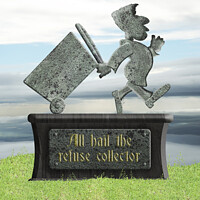 Buy canvas prints of All hail the refuse collector by Richard Wareham