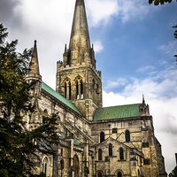 Buy canvas prints of CHICHESTER CATHEDRAL  by DAVE BRENCHLEY