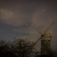 Buy canvas prints of  The plough and the windmill by Andy Hughes