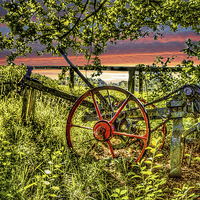 Buy canvas prints of  Forgotton Plough by peter wyatt