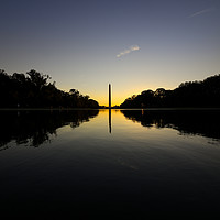 Buy canvas prints of Dawn at the Washington Monument by David Siggers
