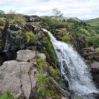 Buy canvas prints of  Loup of Fintry Waterfall by Kevin Askew