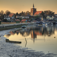 Buy canvas prints of  Maldon at Dust by David Hall