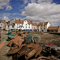 Buy canvas prints of  Pittenweem. by David Hall