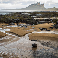 Buy canvas prints of Bamburgh Castle by David Hall