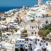 Buy canvas prints of Oia Santorini by Rick Bowden