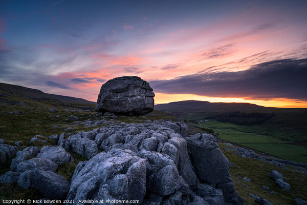 Kingsdale Sunrise Picture Board by Rick Bowden