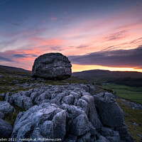 Buy canvas prints of Kingsdale Sunrise by Rick Bowden