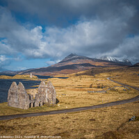 Buy canvas prints of Loch Assynt Road by Rick Bowden