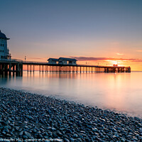 Buy canvas prints of Penarth Pier at Sunrise by Rick Bowden