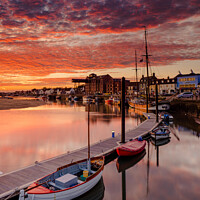 Buy canvas prints of Majestic Sunrise over Wells Harbour by Rick Bowden