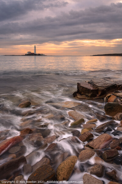 St Mary's Lighthouse Picture Board by Rick Bowden