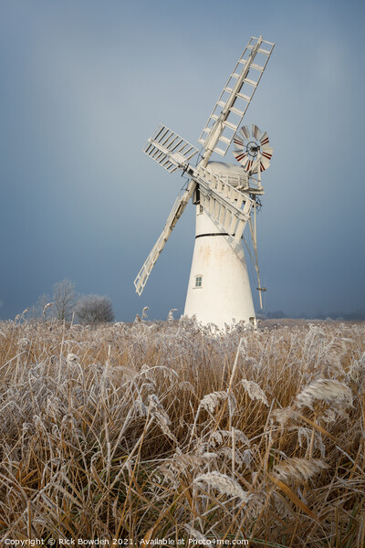 Frosty Thurne Mill Picture Board by Rick Bowden