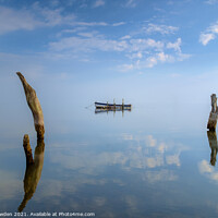 Buy canvas prints of Thornham Reflections by Rick Bowden