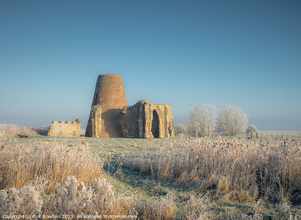 Winters Icy Grip on St Bennets Abbey Picture Board by Rick Bowden