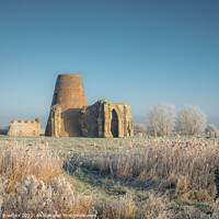 Buy canvas prints of Winters Icy Grip on St Bennets Abbey by Rick Bowden