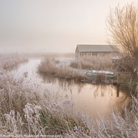 Buy canvas prints of Serene Winter Thurne by Rick Bowden