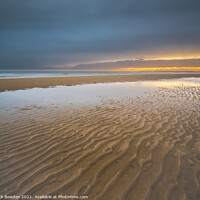 Buy canvas prints of Sand Patterns at Sunrise by Rick Bowden