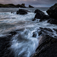 Buy canvas prints of Clachtoll Rocks by Rick Bowden