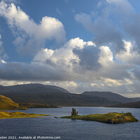 Buy canvas prints of Ardvreck Castle by Rick Bowden