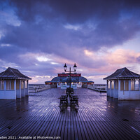 Buy canvas prints of Pier after the Rain by Rick Bowden