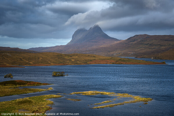 Suilven from Cam Loch Picture Board by Rick Bowden